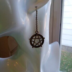 Pentagram Bronze Earrigs
